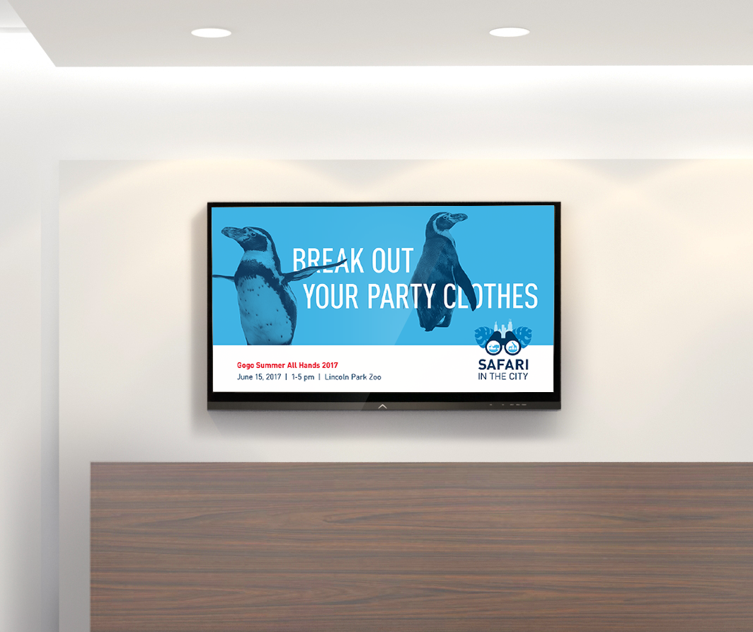 Event promotion screens