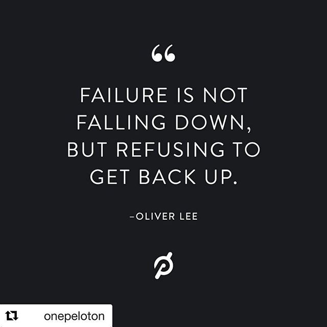 Fall down seven times, get up eight.
#Repost @onepeloton with
@oliver__l reminds us to always get back up. #onepeloton