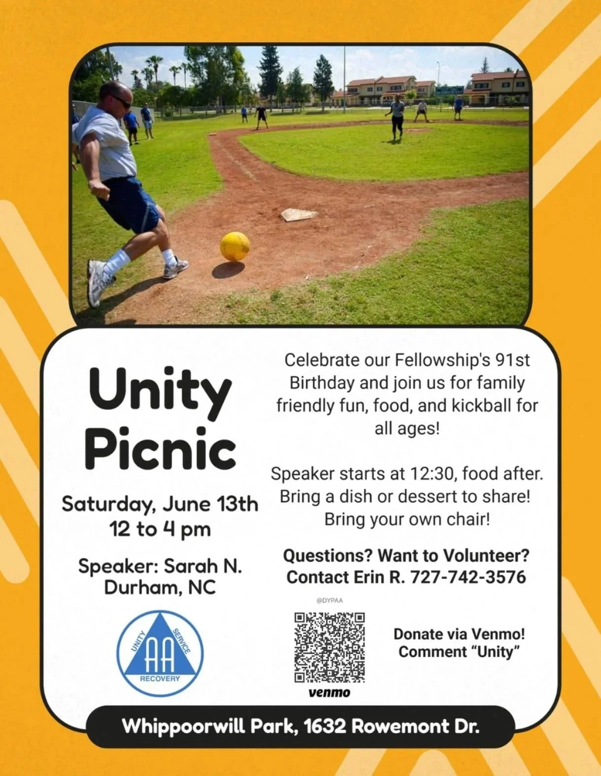 District 32 Unity Picnic, AA’s 91st Birthday