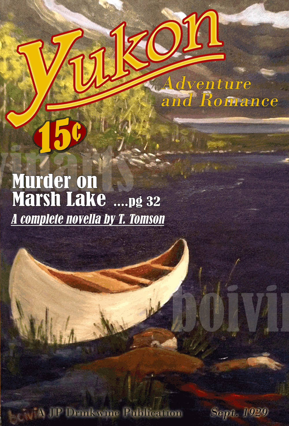 Murder on Marsh Lake, Yukon Crime and Adventure, Sept. 1929