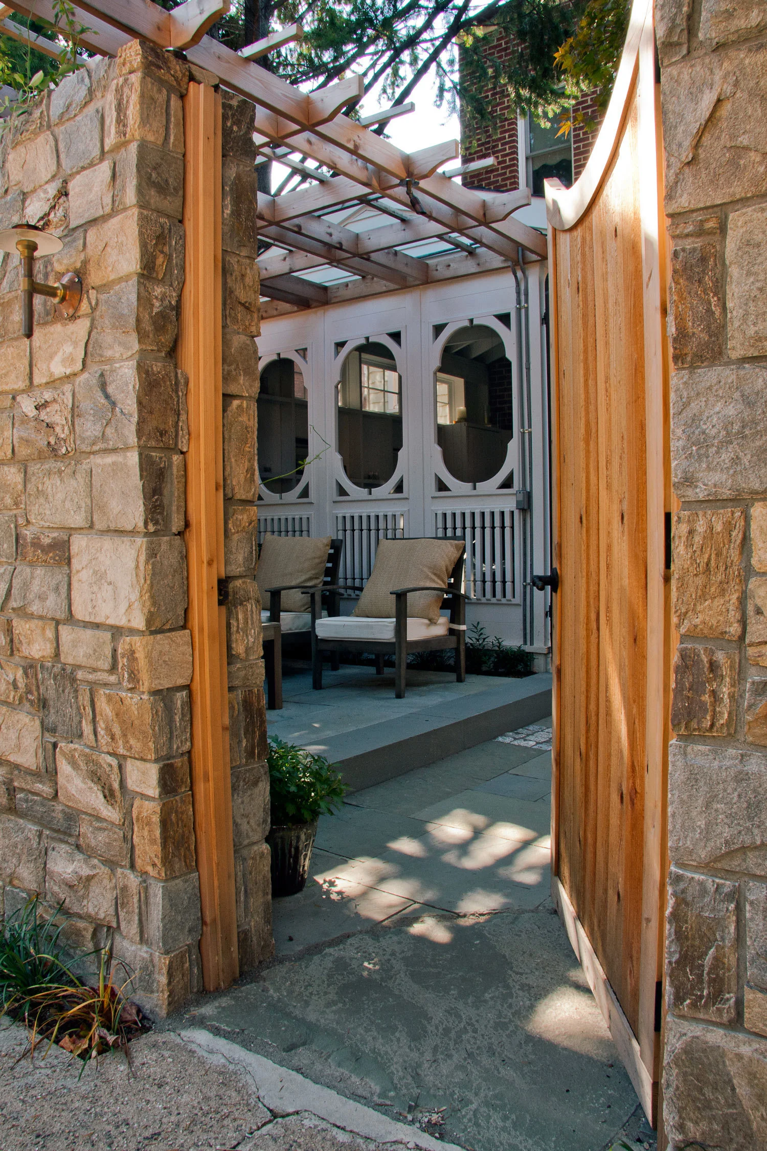 Project Location: Washington, DC (Capitol Hill) Completion: Spring 2012 General Contractor: Redux Garden & Home Primary Material Palette: Carderock stone, western red cedar, bluestone, granite cobbles Photos By: George Brown