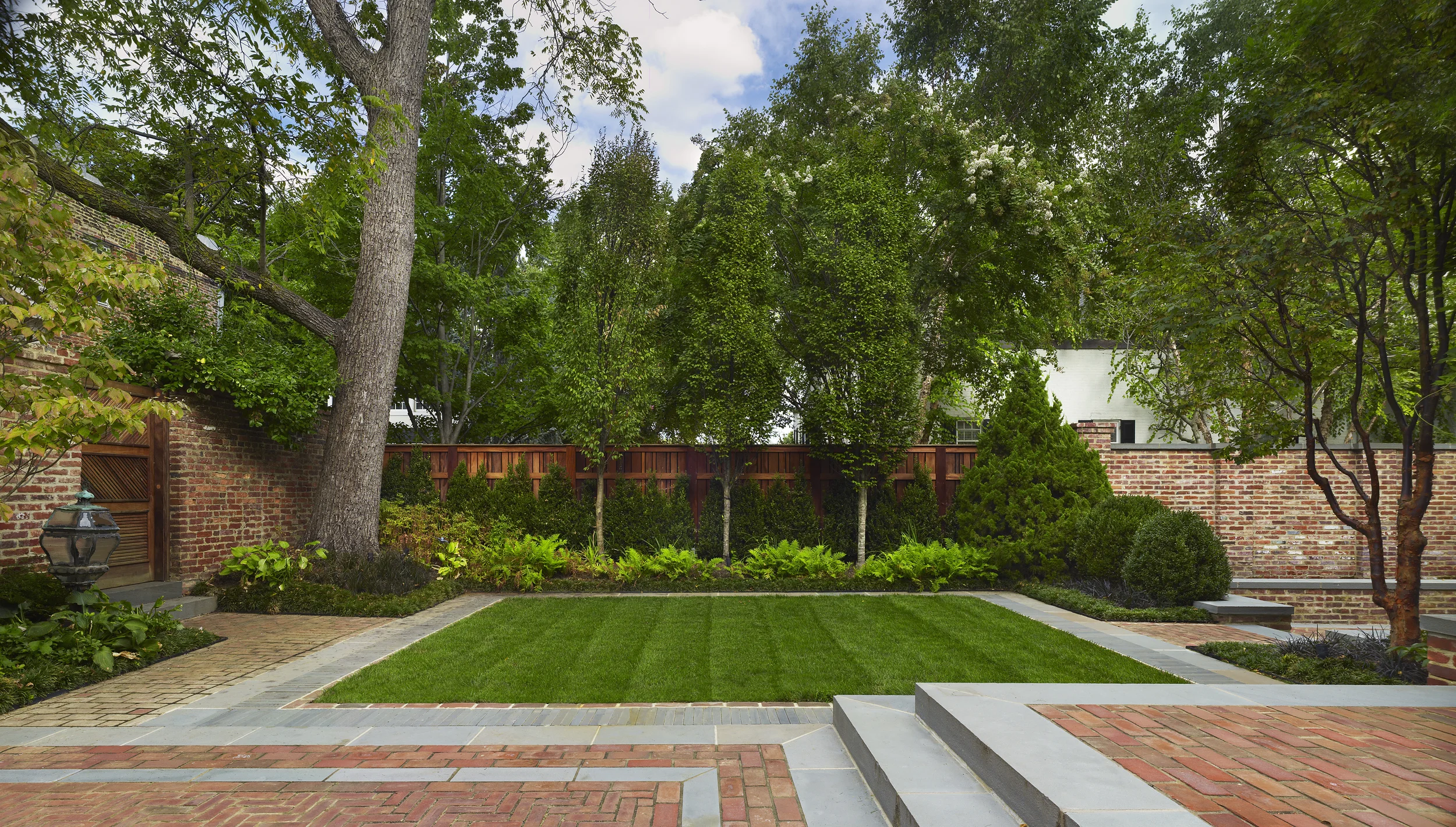 Project Location: Washington, DC (Georgetown) Completion: 2008 Landscape Contractors: Quarry Aquatics, Evergro Landscaping Project Architect: Barnes Vanze Primary Material Palette: bluestone, brick, European hornbeam Photos By: Allen Russ Awards: Honor Award, American Society of Landscape Architects Maryland Chapter, 2009