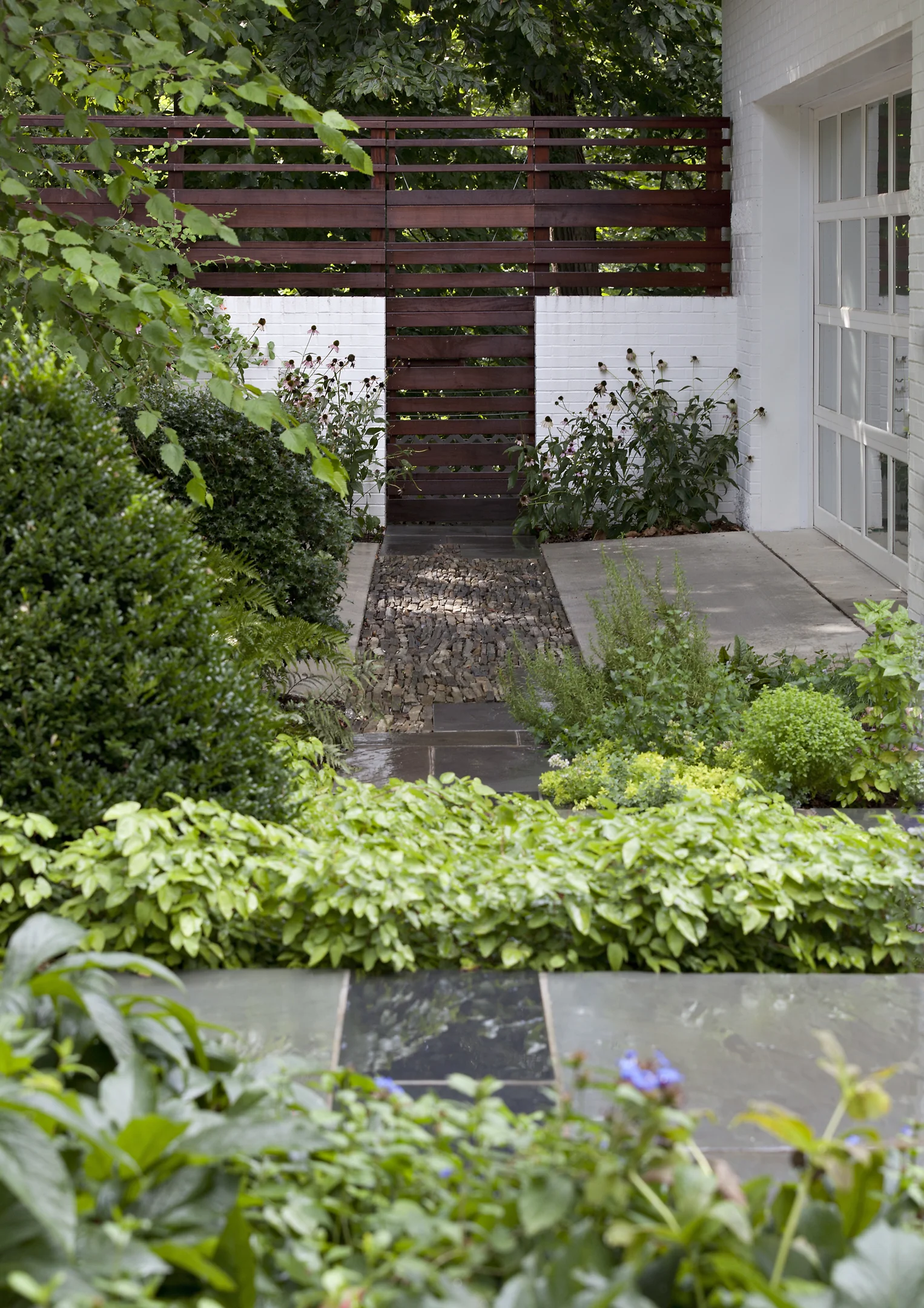 Project Location: Washington, DC (Forest Hills) Completion: 2010 Landscape Contractors: Quarry Aquatics, Evergro Landscaping Project Architect: Cunningham Quill Primary Material Palette: bluestone Photos By: Allen Russ