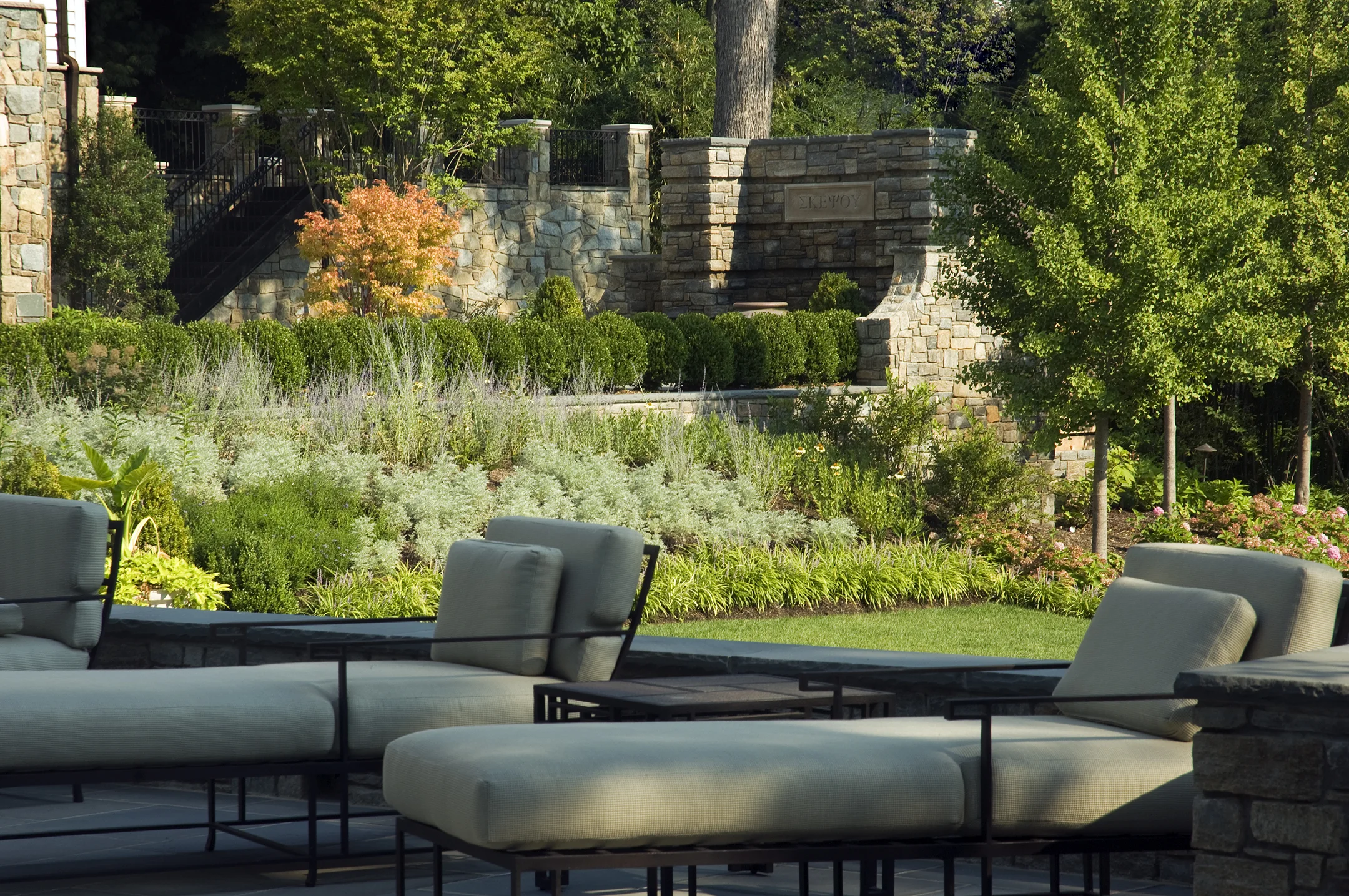 Project Location: McLean, Virginia Completion: 2008 General Contractor: Tilson Group Primary Material Palette: fieldstone, bluestone Photos By: Allen Russ