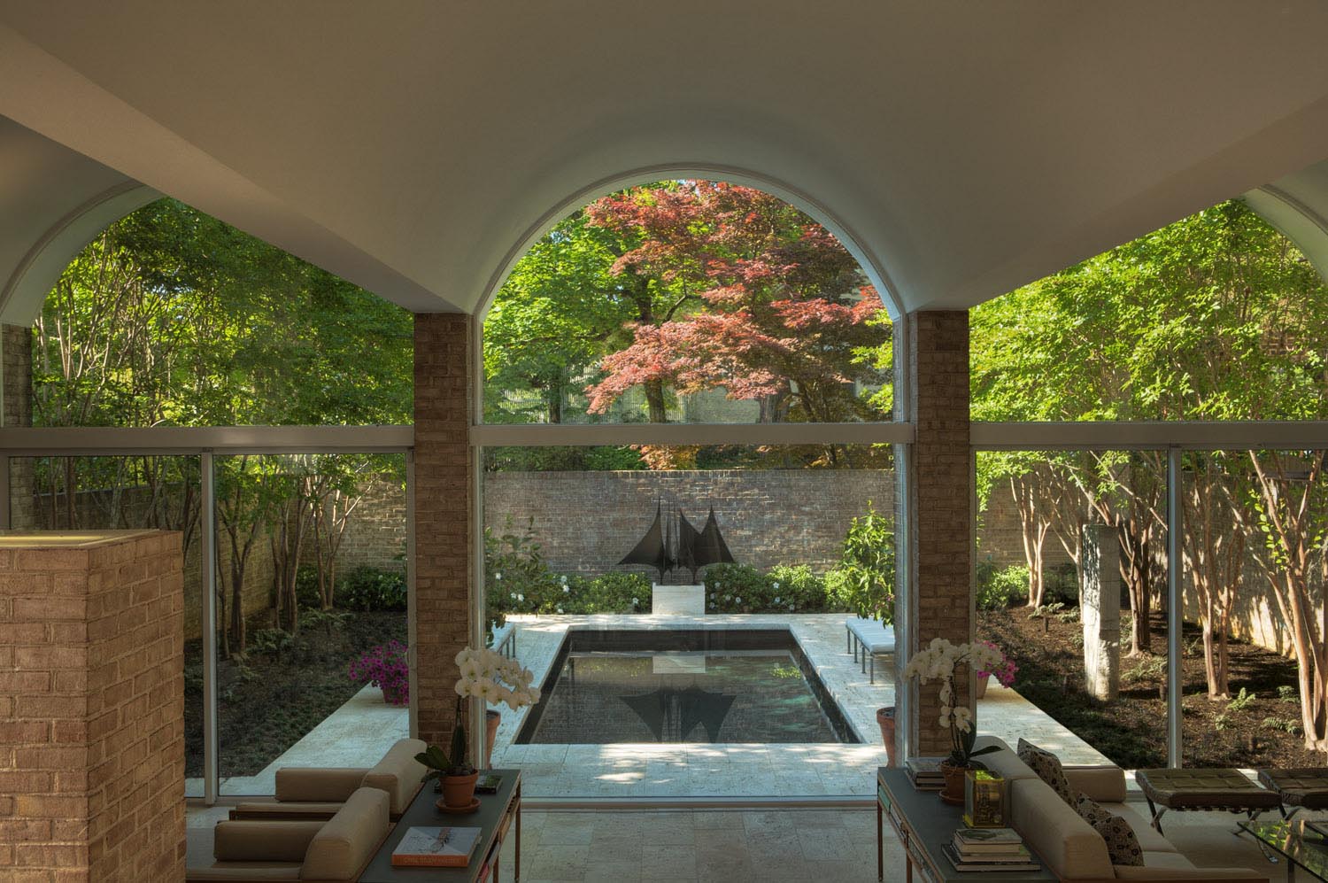   Project Location:  Washington, DC  Completion:  2008  General Contractor:  Evergro Landscaping  Primary Material Palette:  Travertine, Crape Myrtle, Azalea  Photos By:  Victoria Cooper 
