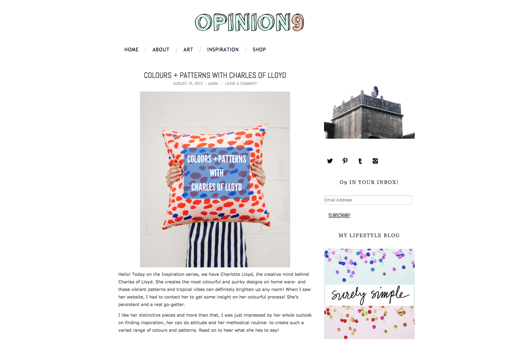 Opinion 9 Blog
