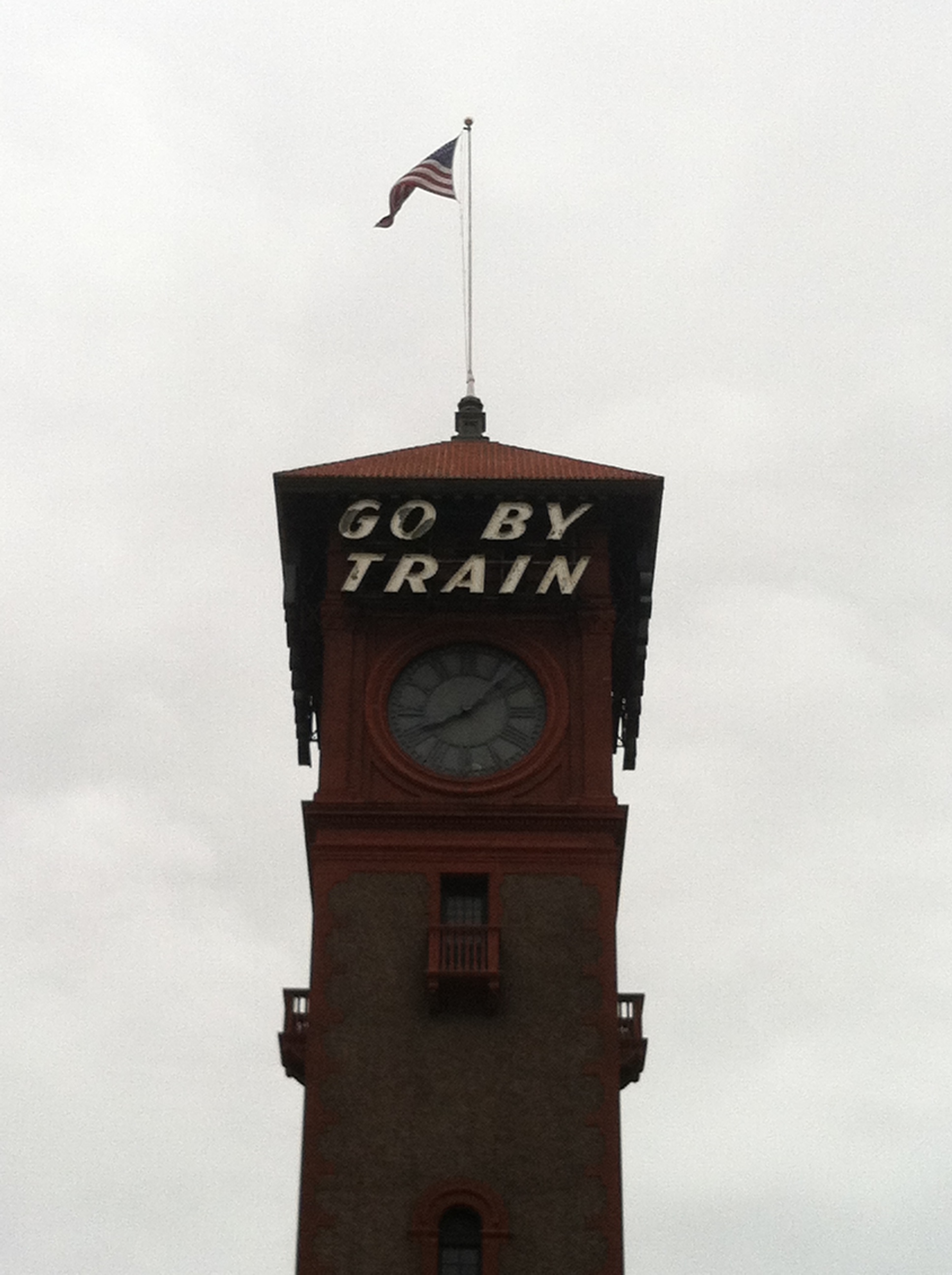 The train station in PDX.