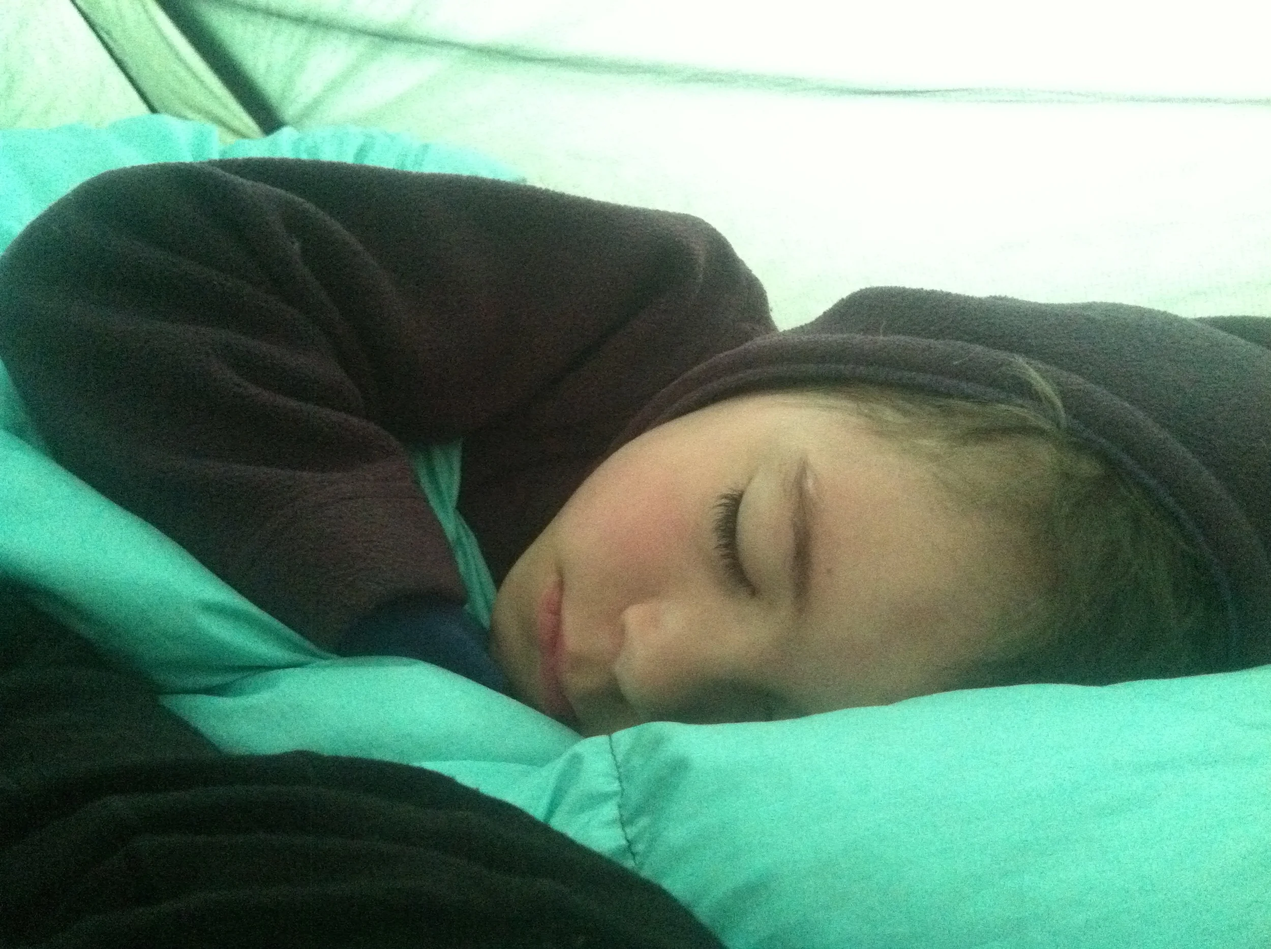 Last morning sleepytown kiddo.