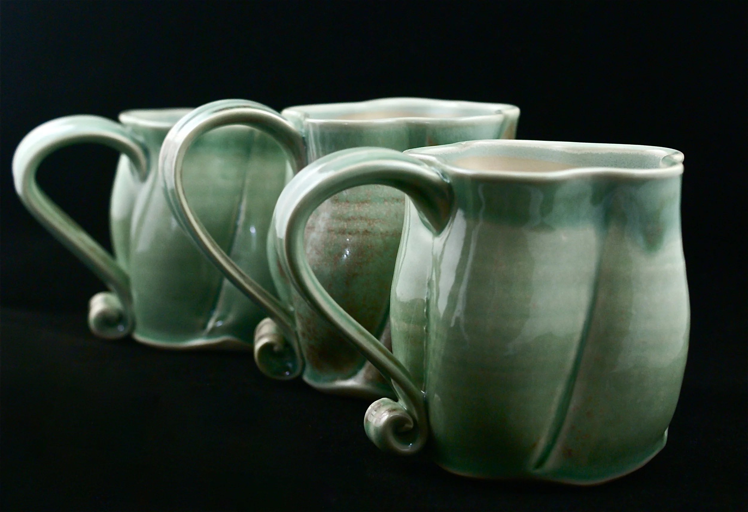 Mugs, Chameleon glaze