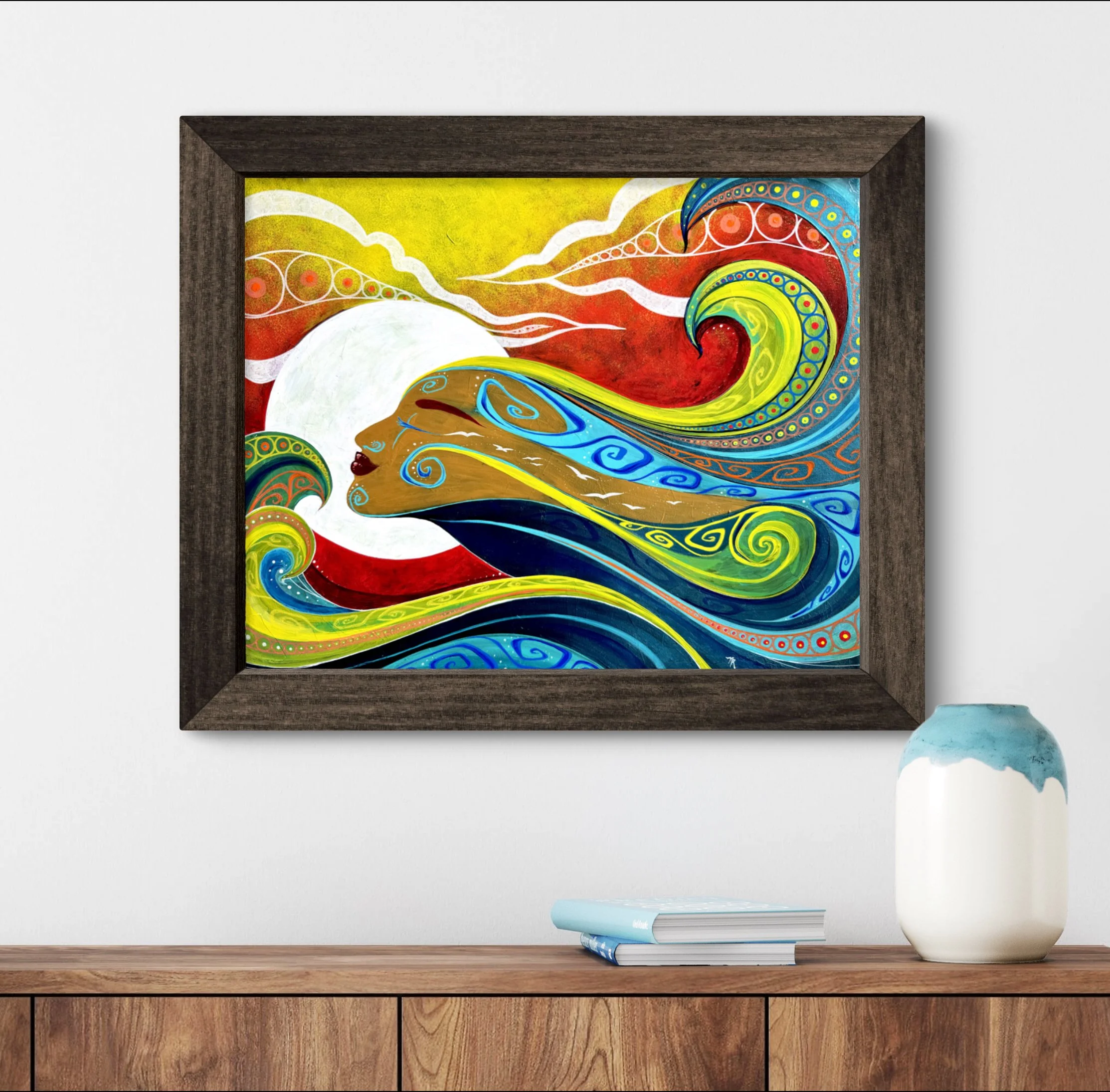 Moon Above_framed_Nalisha Estrellas_Sea Below_painting.JPG