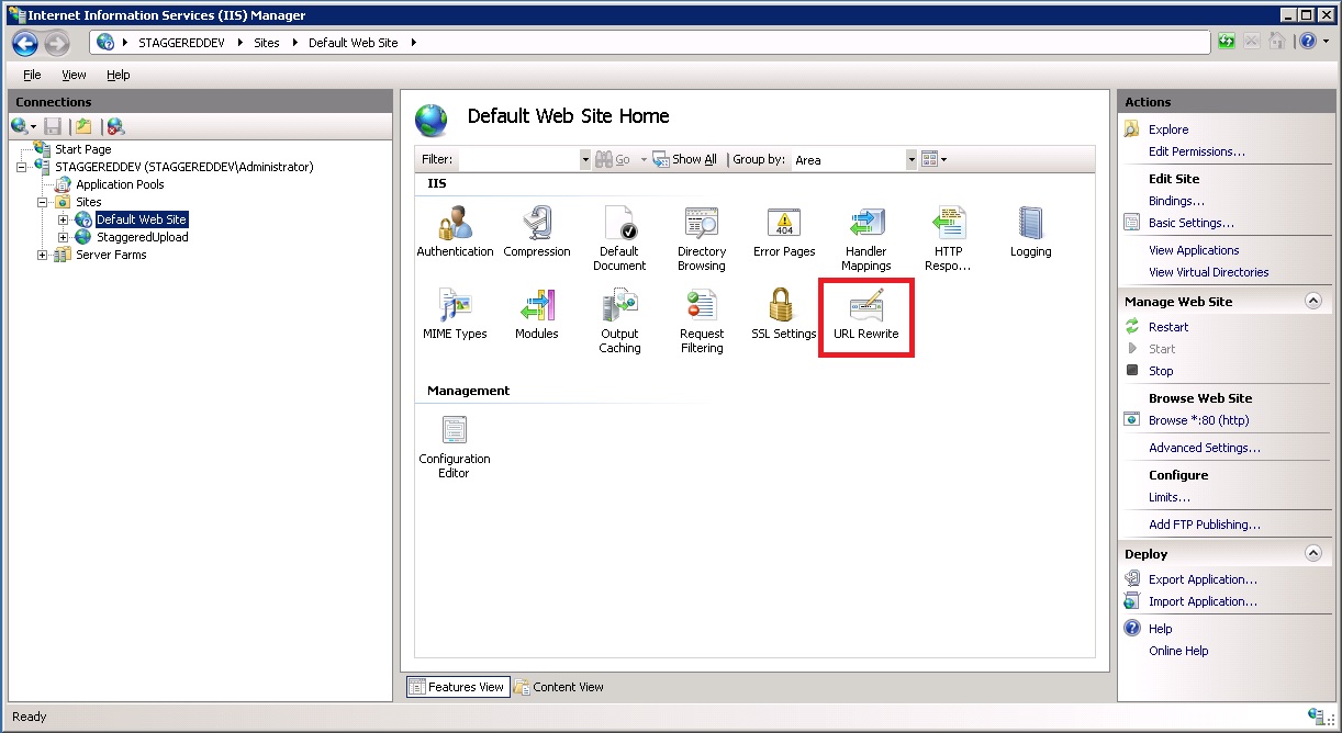 Click URL Rewrite