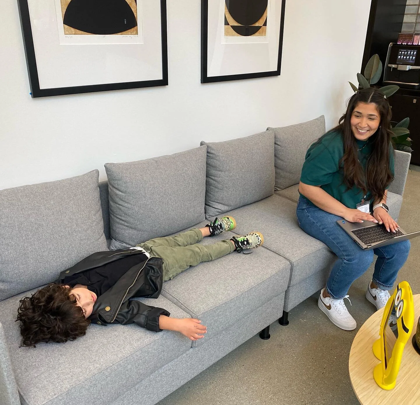 When #bringyourkidtoworkday ends like this, you know it was a success. 😴
Bravo to all my volunteers, my partner in crime @farangisgeorge and the 70 kids who made today a blast!💥
@kering_official 
#keringamericas 
#employeeengagement