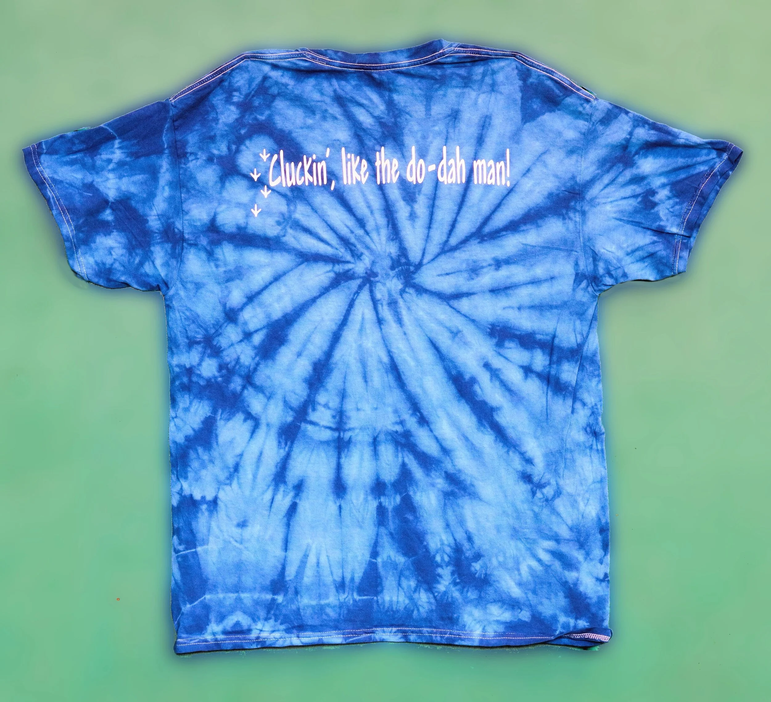 royal blue tie dye shirt