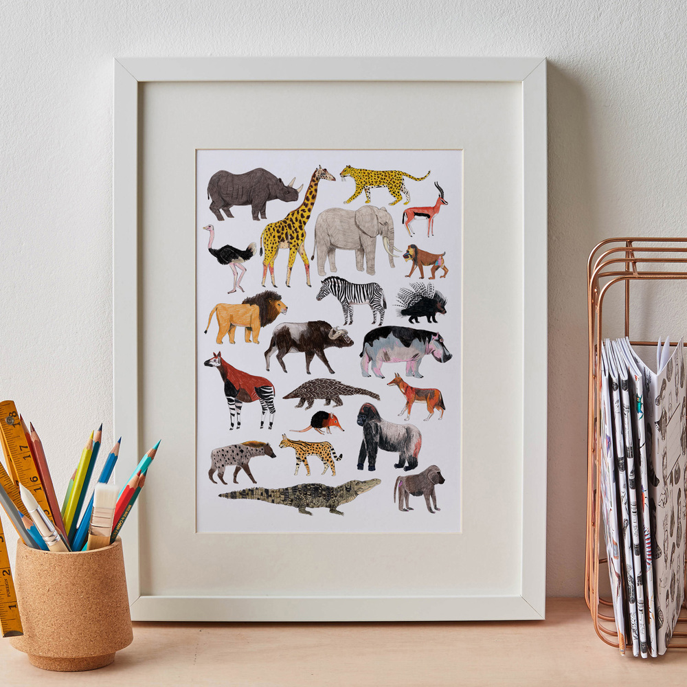 James Barker — Safari Animals Print James Barker — Safari Animals Print