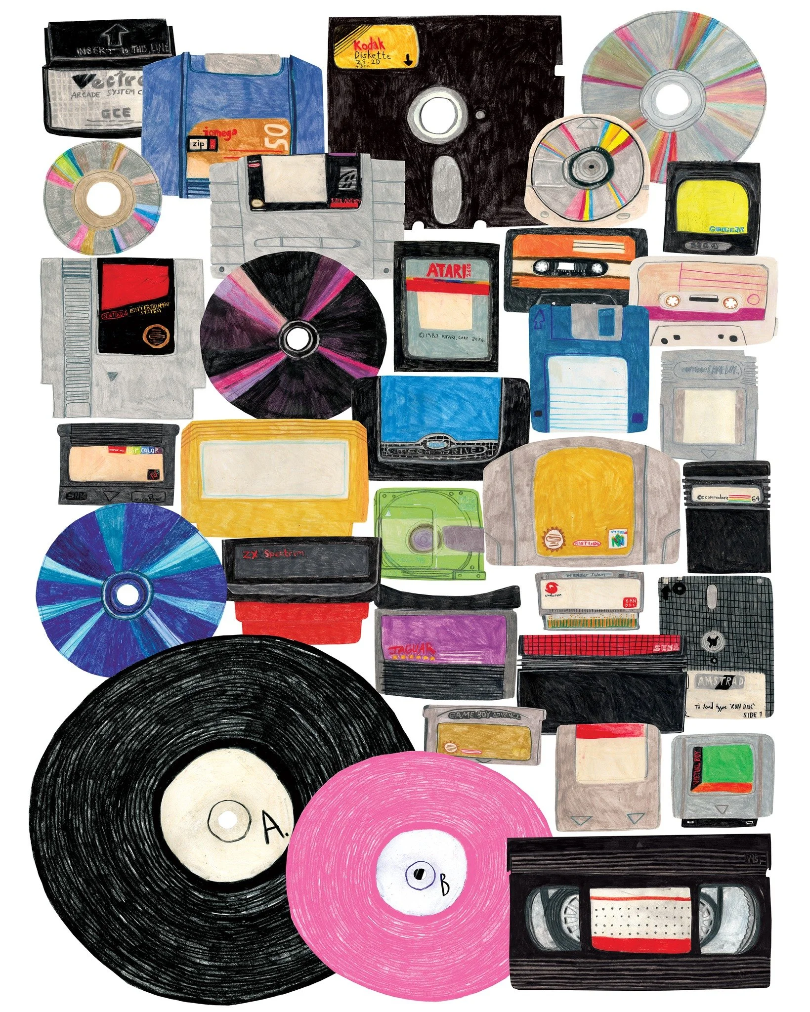 Retro media from the 20th century, with the odd thing from early 2000s. Mostly (mostly) obsolete, but some probably still lying around your home...
-
-
-
-
-
-
-
#retro #retrogames #cassette #90s #90svintage #20thcenturyart #20thcenturydesign #20thCe