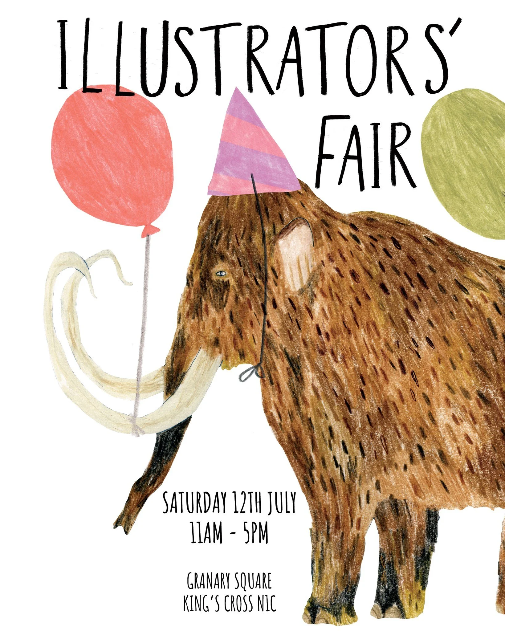 Once again I'll be taking part in the @illustratorsfair this coming Saturday at Kings Cross along with over 120 other talented illustrators, each showing off our work. I'll be taking along prints, pins, socks, colouring books, cards and many other il
