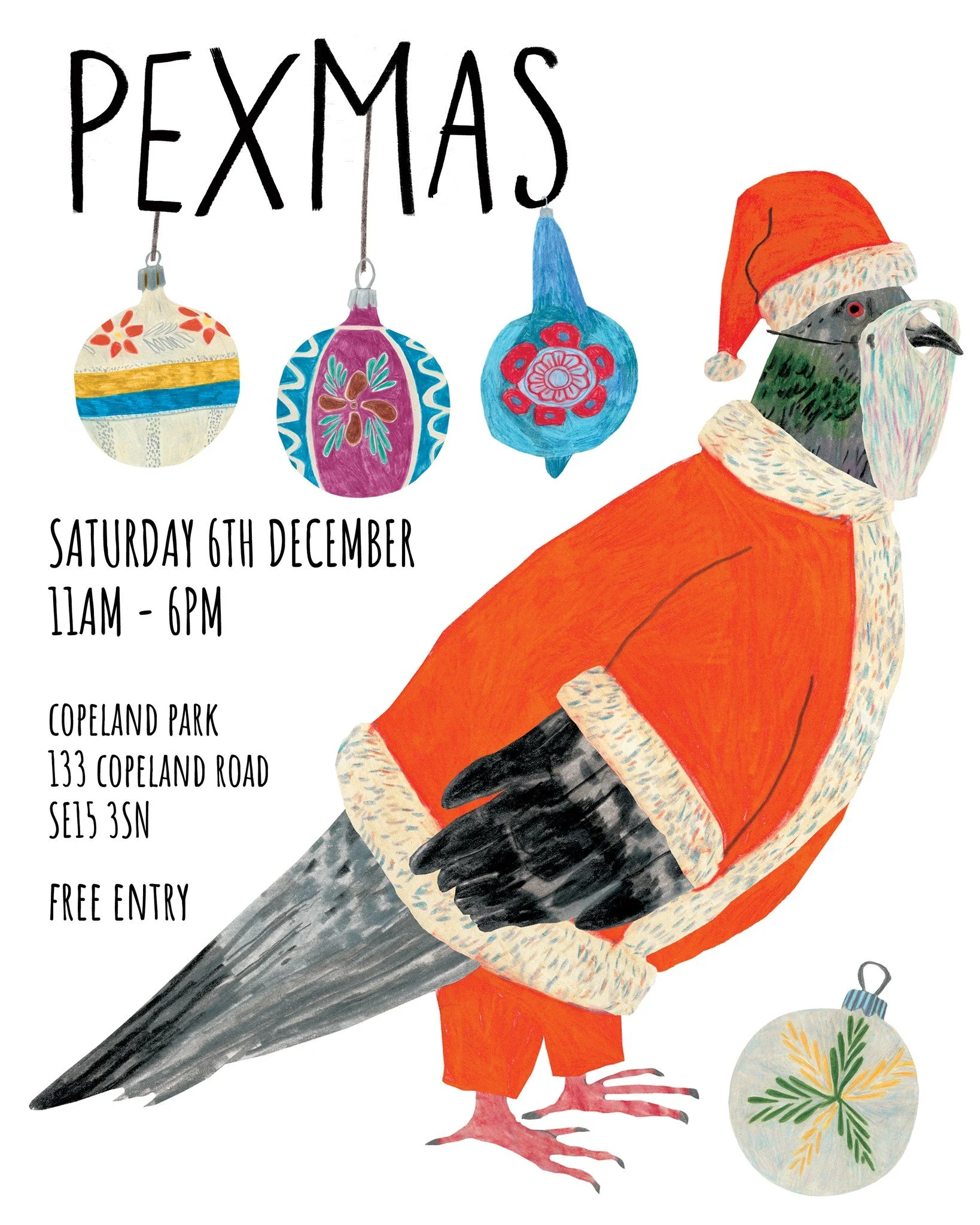 Not one, but two markets this weekend, and on the same day no less! If you prefer the south side of London I'll be taking part at Pexmas in Peckham this Saturday along with more than 150 other traders. 

Find us in Copeland Park in Unit 8, 11am-6pm, 