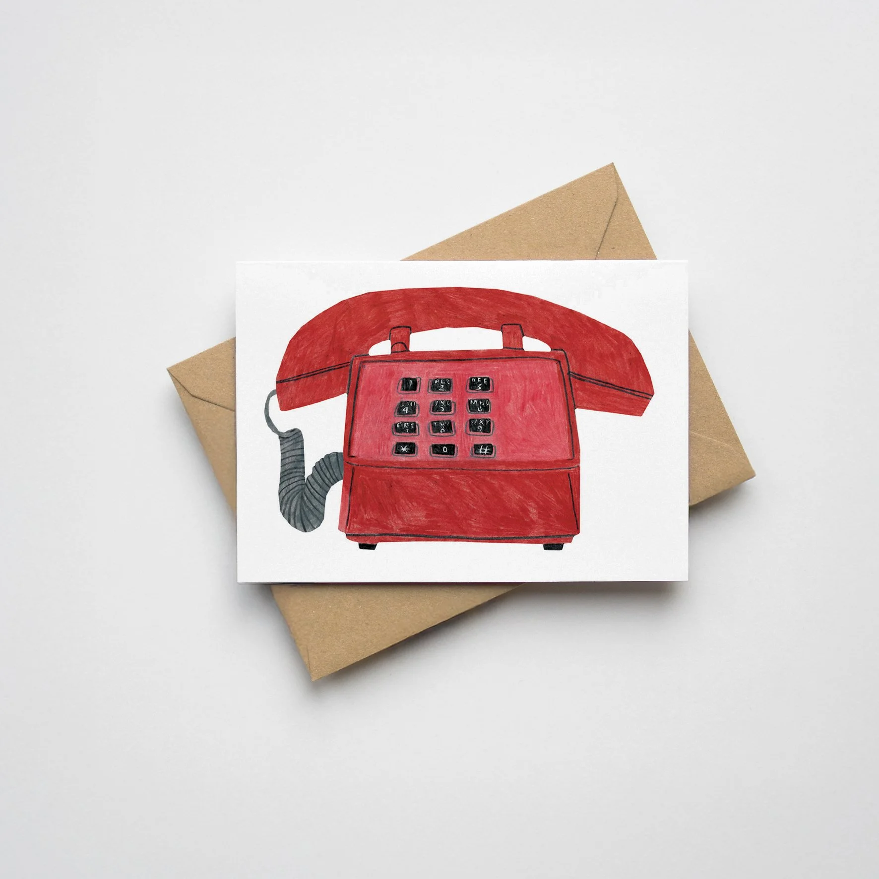 Mini Home Telephone Greeting Card
