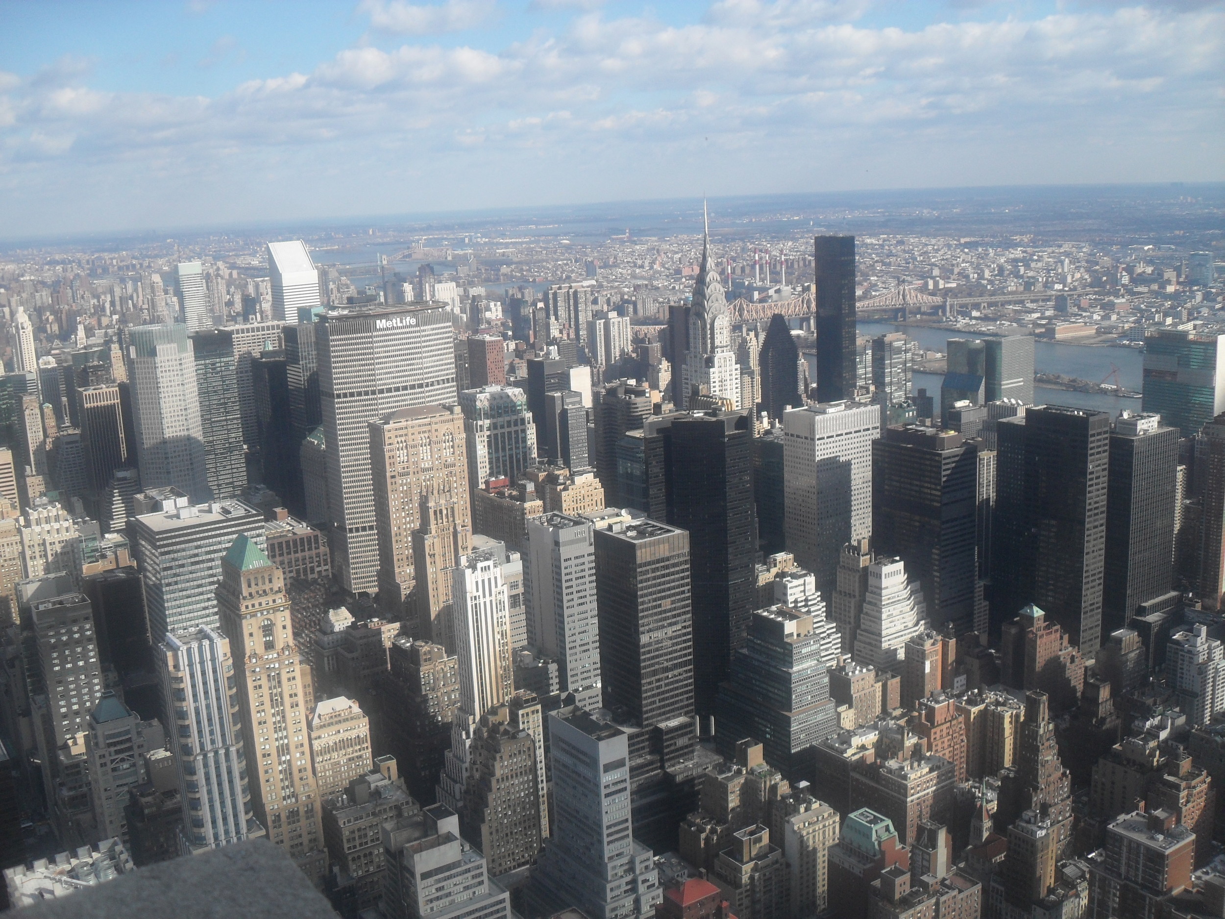A picture of NYC from the Empire State Building 
