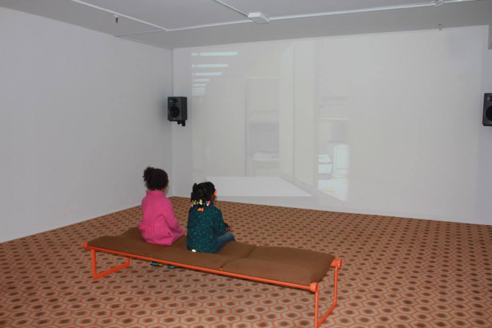 My mini and my niece at the studio museum of Harlem