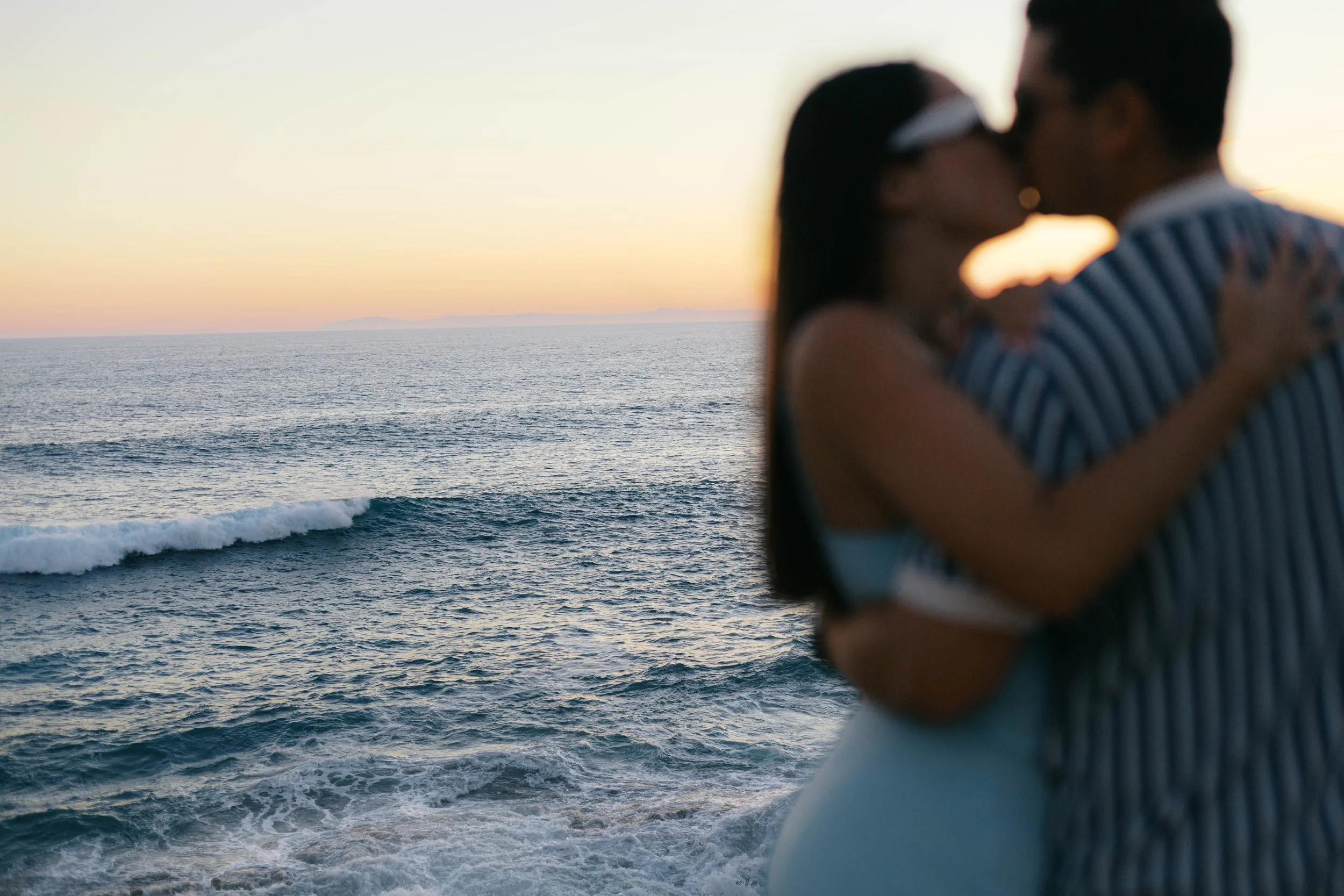 Romantic sunset portrait following a Treasure Island Beach proposal by Laguna Beach proposal photographer Alissa Noelle Photography.