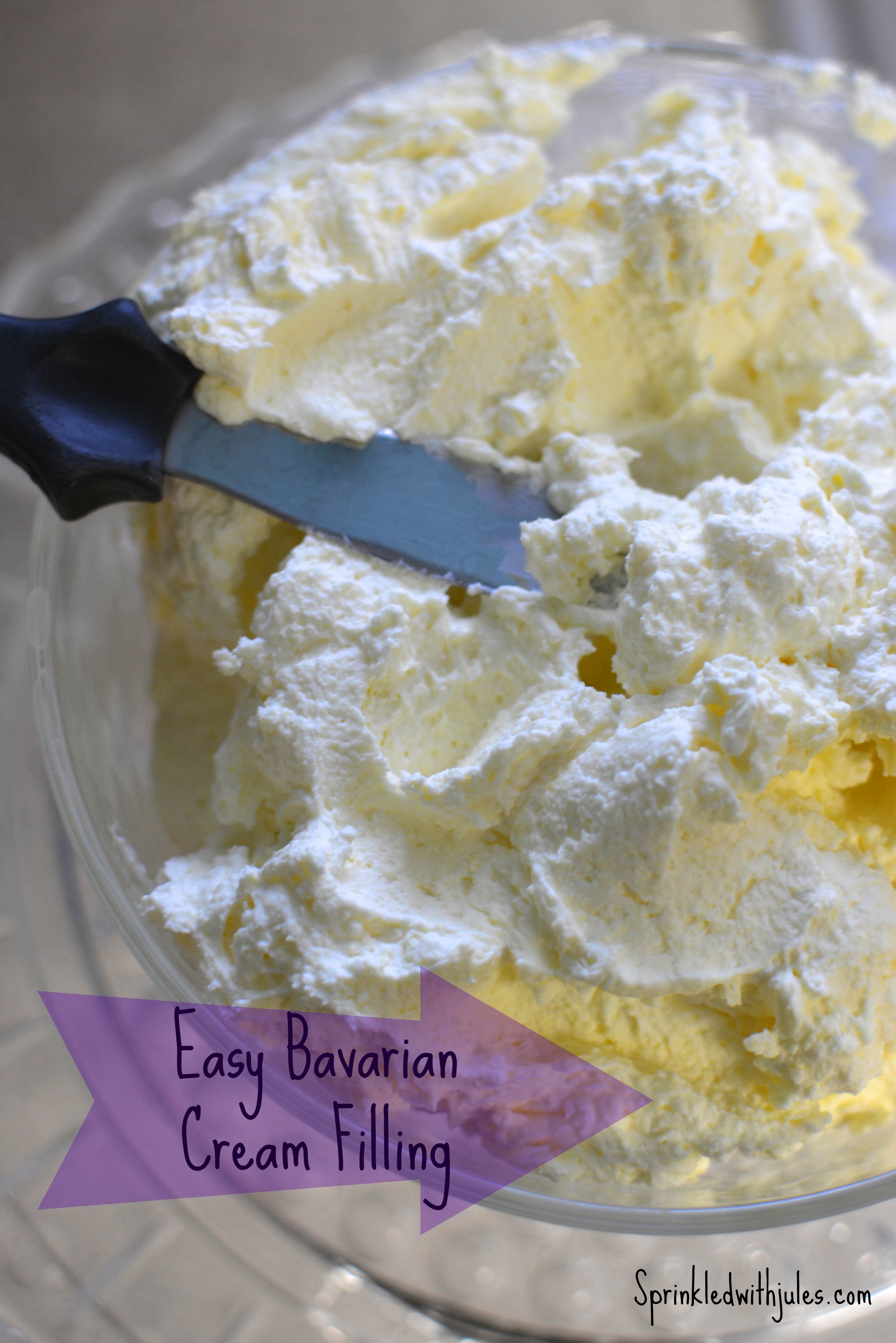 Easy Bavarian Cream Filling / Sprinkled With Jules