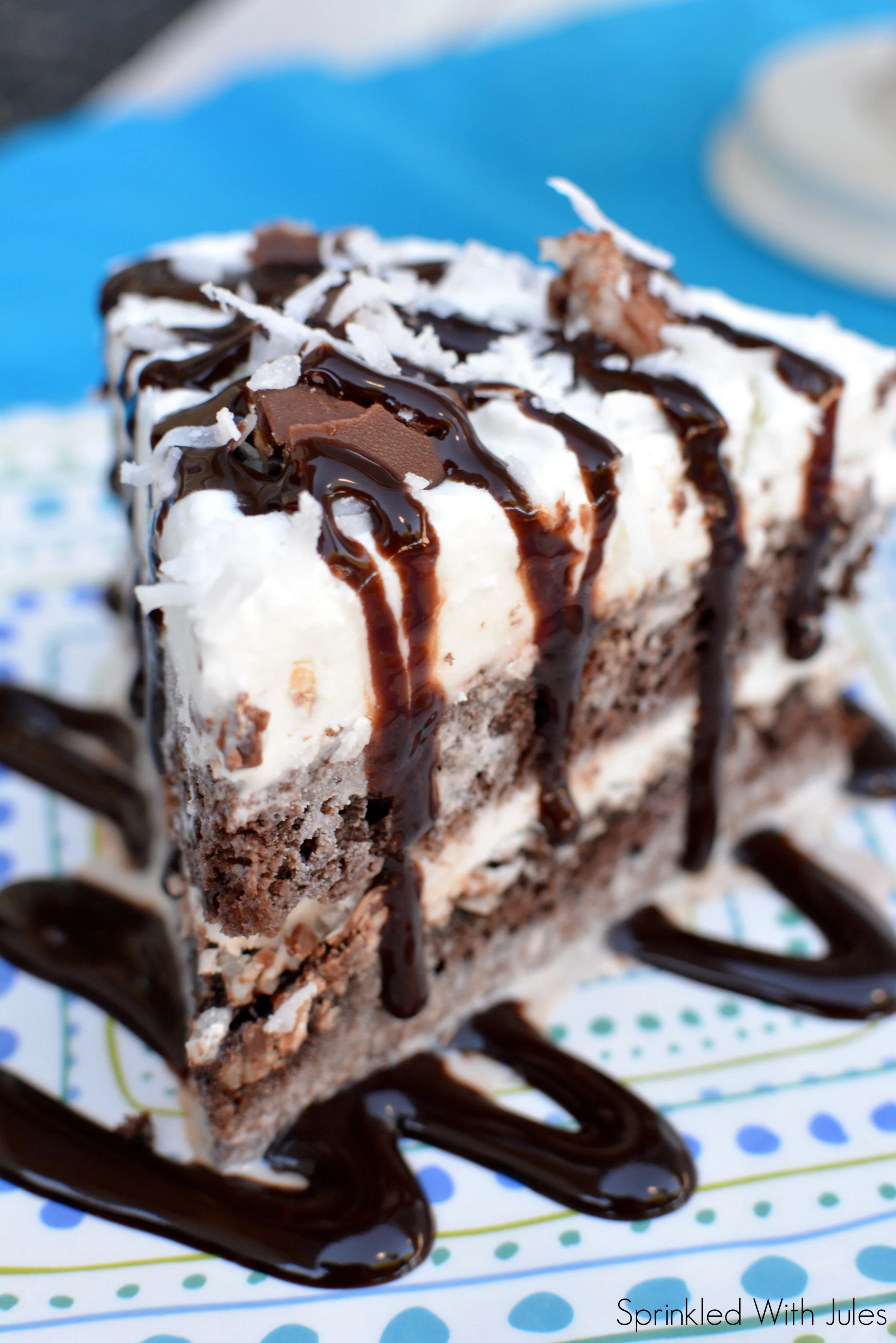 Almond Joy Ice Cream Cake — Sprinkled With Jules