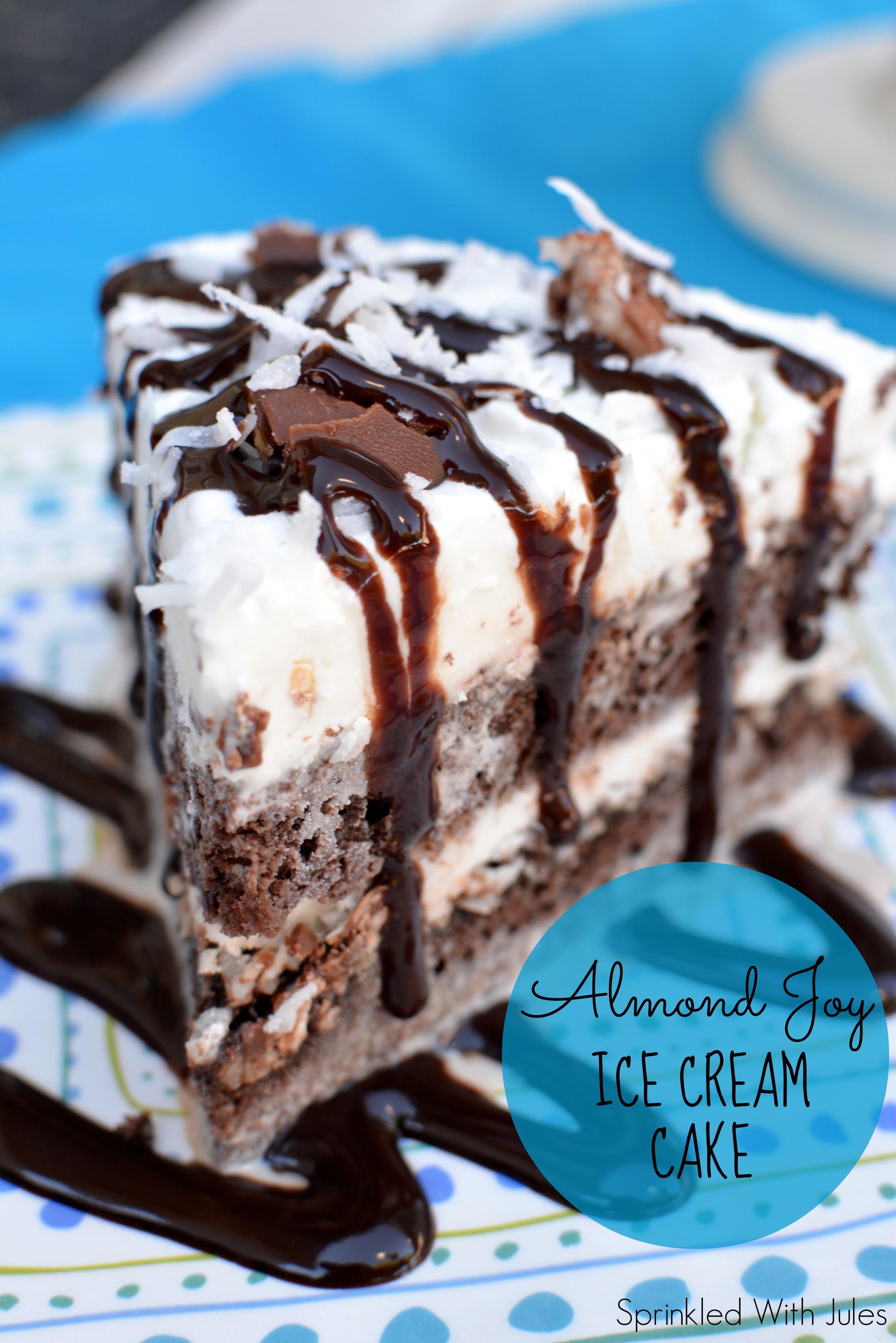 Almond Joy Ice Cream Cake — Sprinkled With Jules