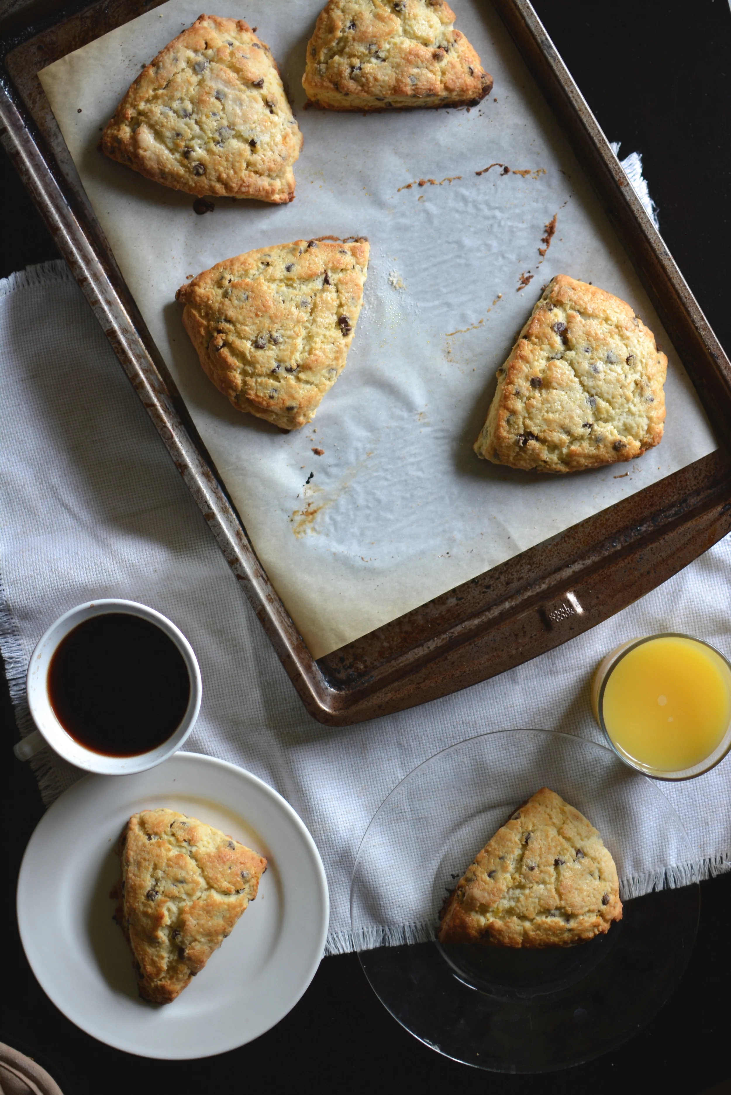 Chocolate Chip Orange Zest Scones / Sprinkled With Jules