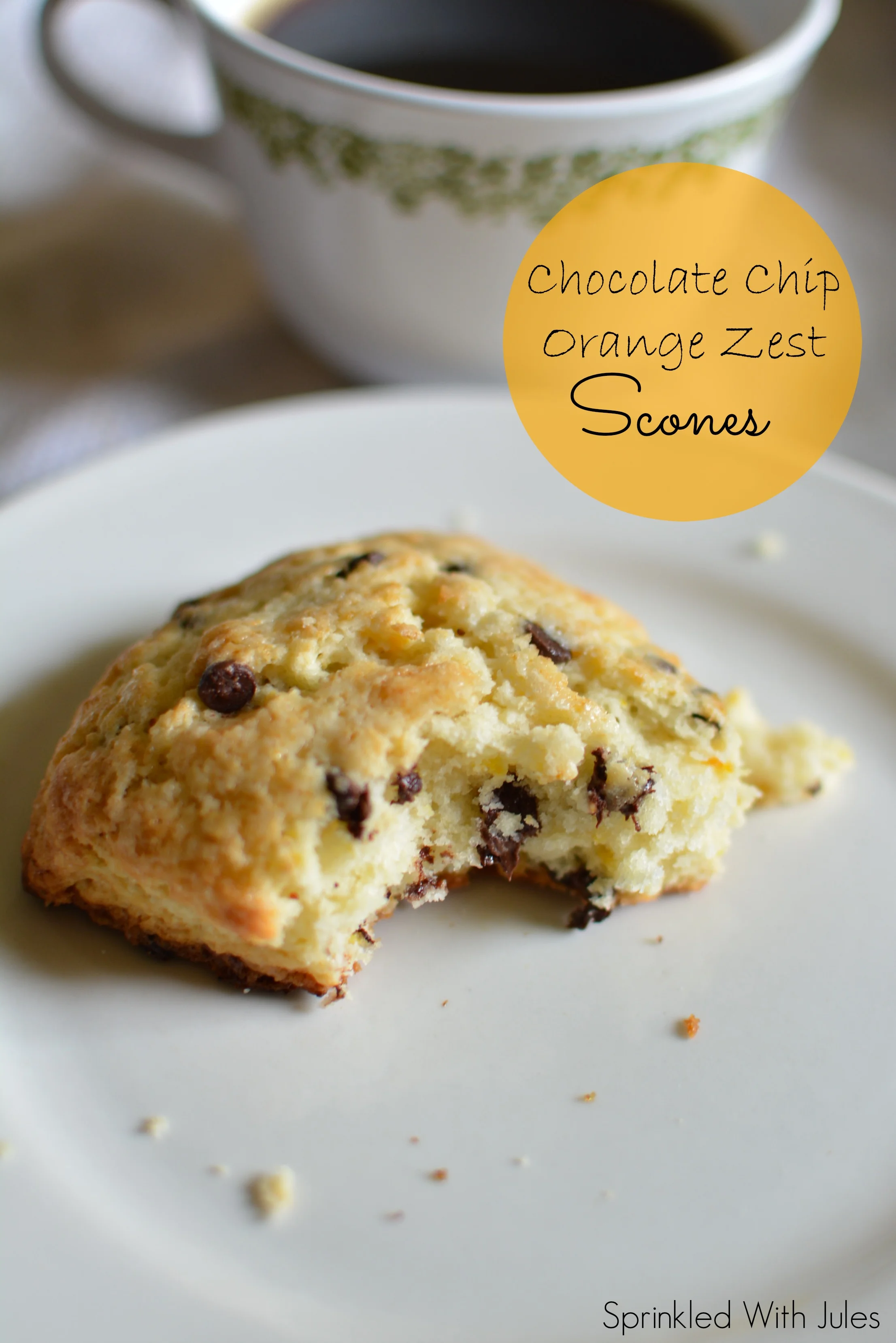 Chocolate Chip Orange Zest Scones