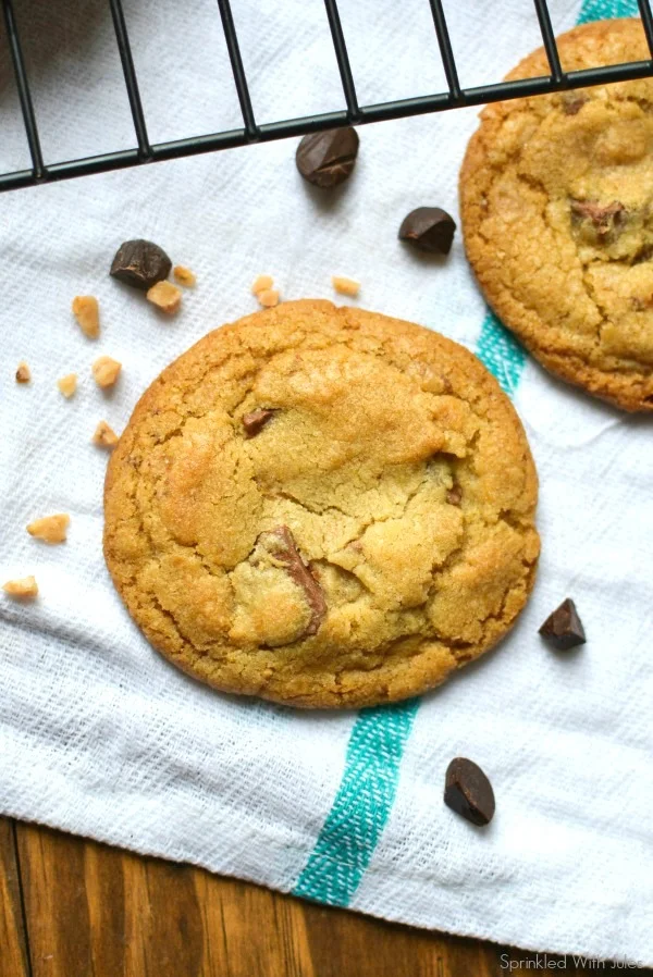 Brown Butter Toffee Chocolate Chip Cookies