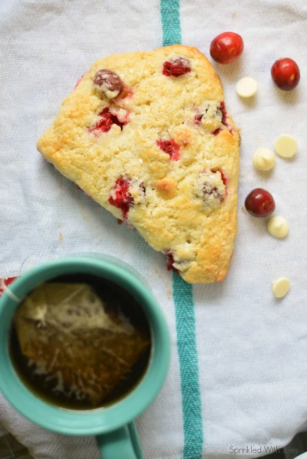 Cranberry White Chocolate Scones