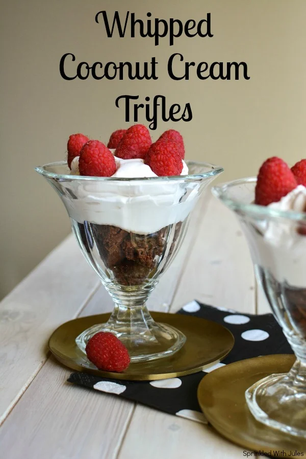 Whipped Coconut Cream Trifles