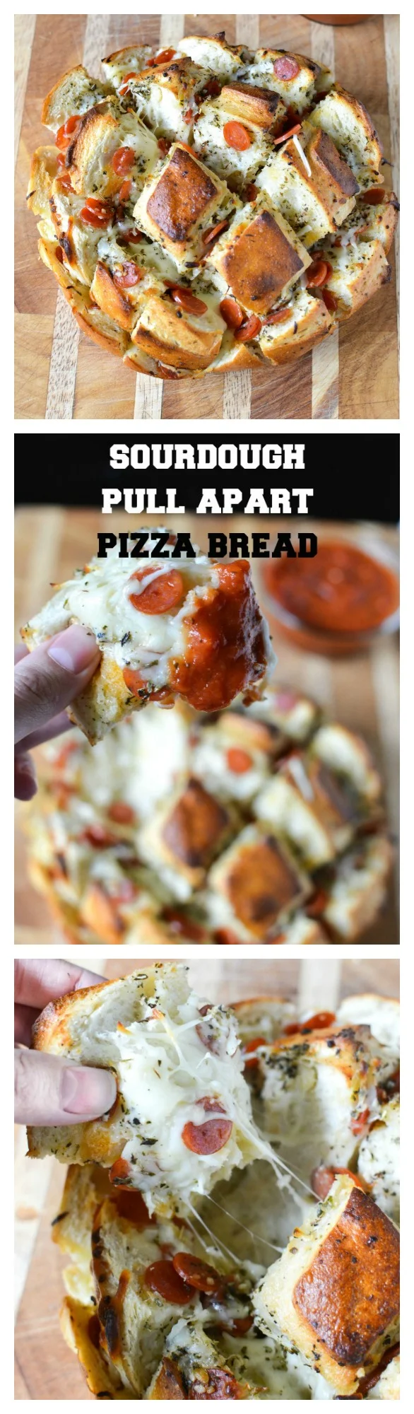 Sourdough Pull Apart Pizza Bread