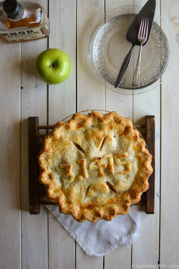 Bourbon Apple Pie for the ultimate Pi Day