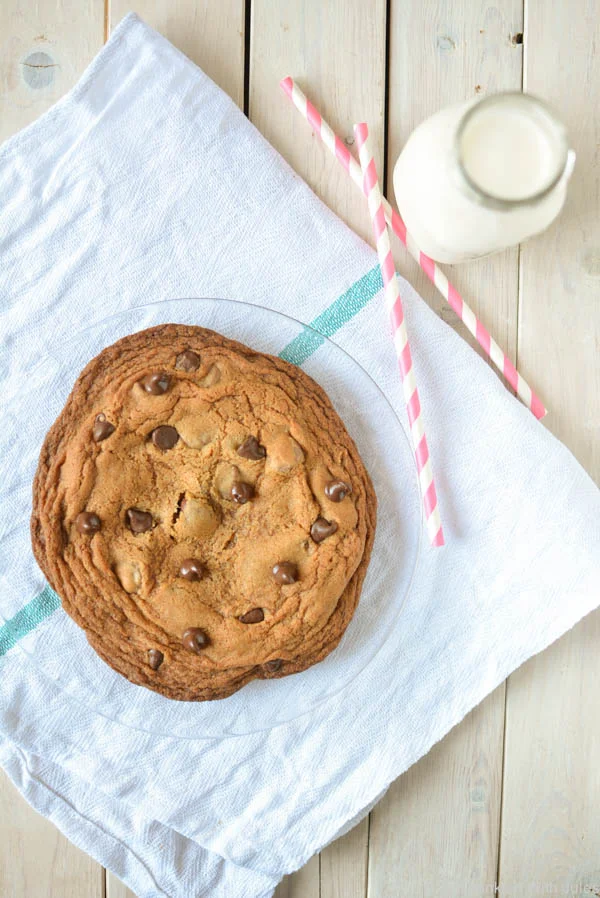 One Giant Chocolate Chip Cookie