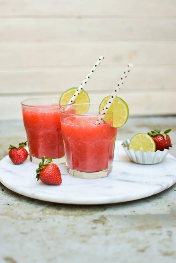 Frozen Strawberry Margaritas