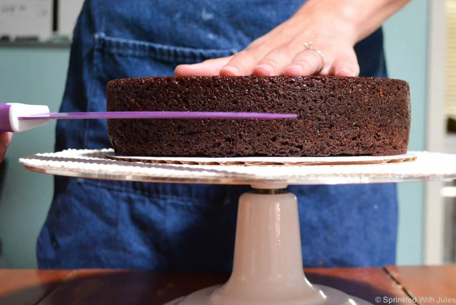 How To Stack and Crumb Coat a Cake — Sprinkled With Jules