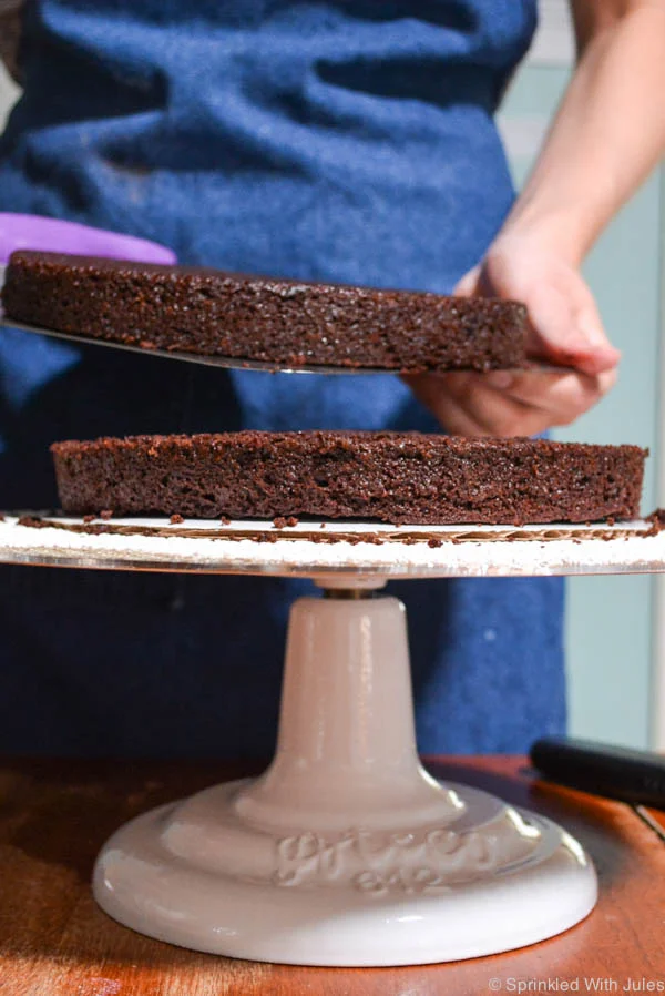 How To Stack and Crumb Coat a Cake — Sprinkled With Jules