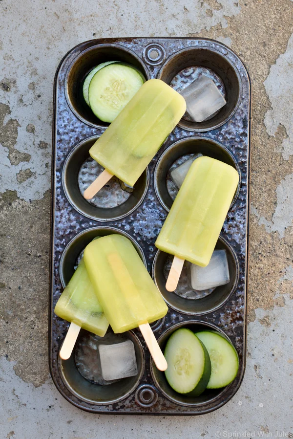 Cucumber Melon Popsicles