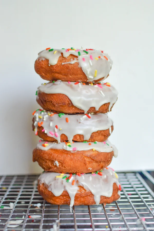 Cake Donuts with Vanilla Glaze