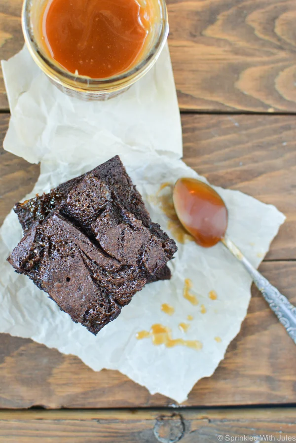 Sea Salt Caramel Brownies — Sprinkled With Jules