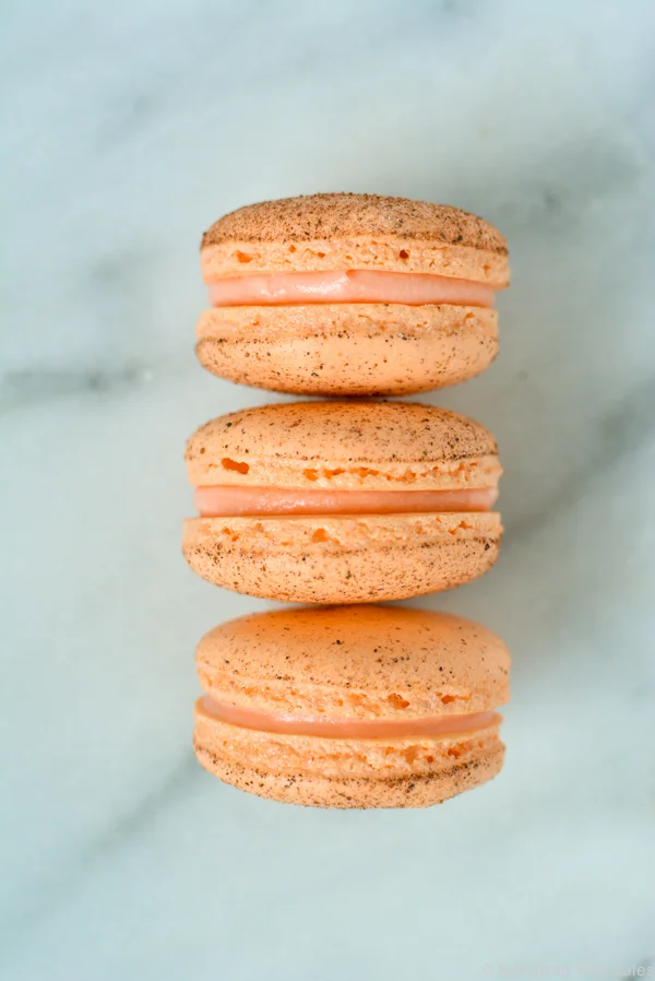 Pumpkin Spice French Macarons