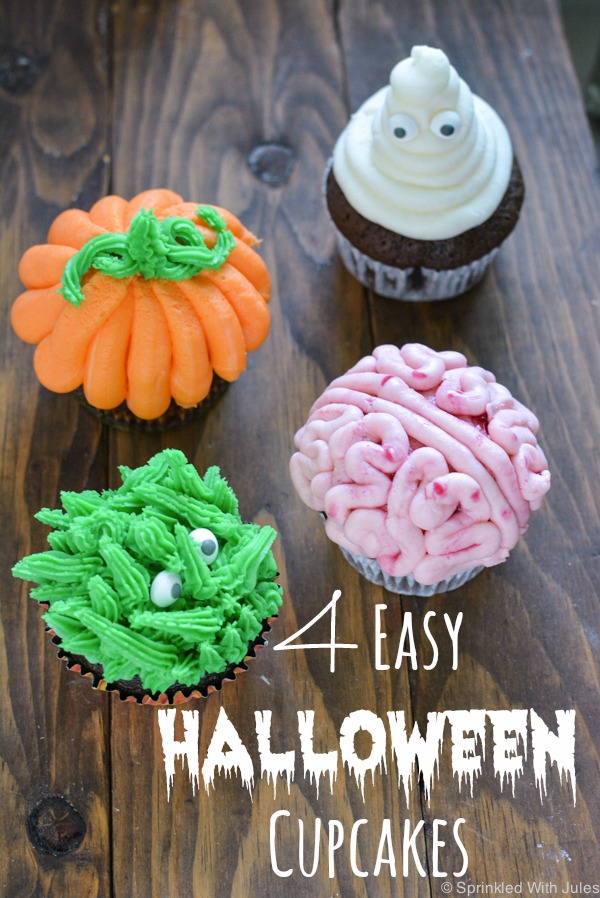 4 Easy Halloween Cupcake Ideas — Sprinkled With Jules
