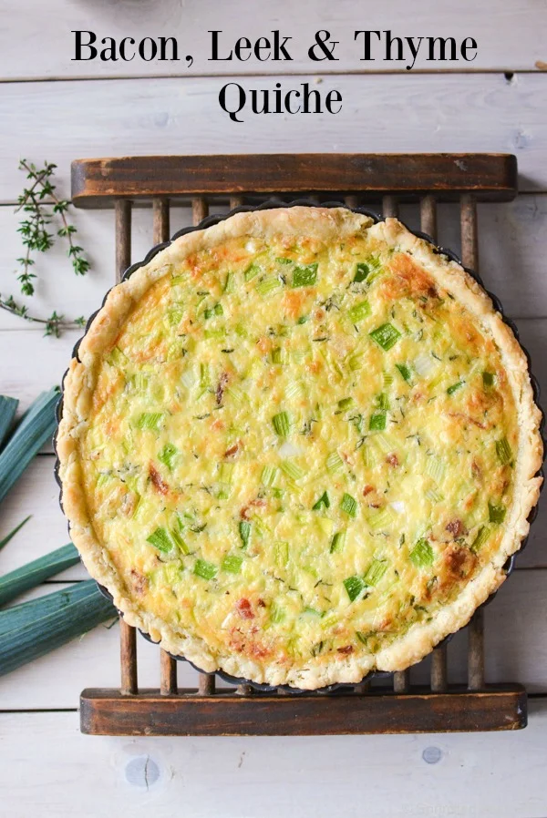 Bacon Leek & Thyme Quiche