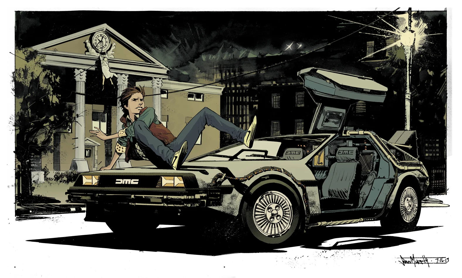 Back to the Future Pin-up