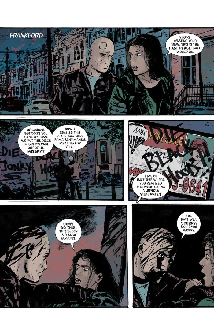 Story by Duane Swierczynski/ Line Art by Greg Scott/ Color Art by Kelly Fitzpatrick/ Letters by Rachel Deering/ Cover by Greg Smallwood