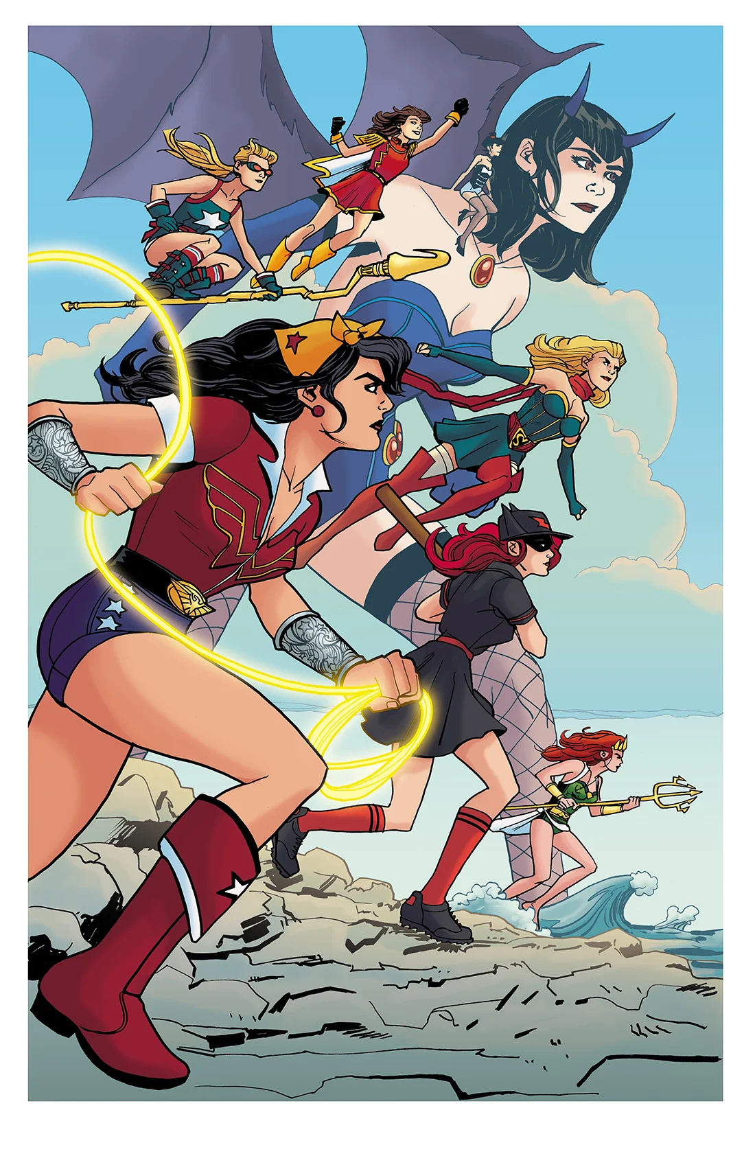 Sandy Jarrell and I did this awesome Bombshells print for Heroes con this year. We have a limited stock available for sale at RCCC this year. :)