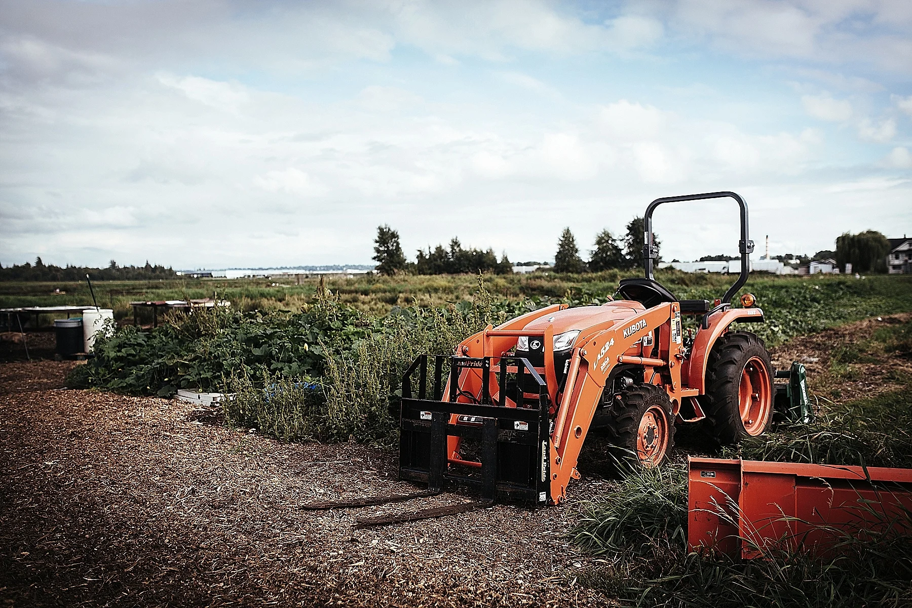 TRACTOR IN ORANGE