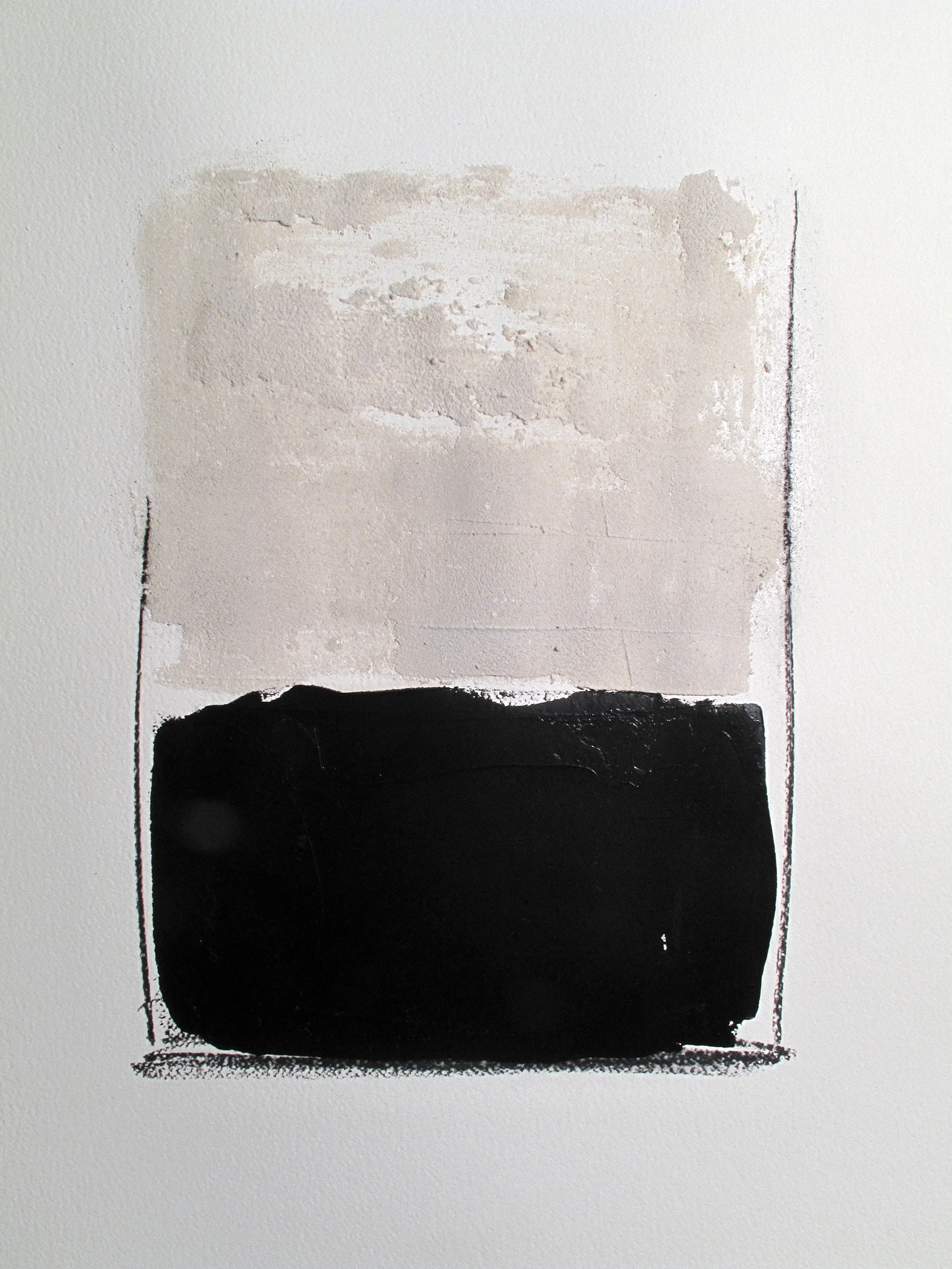 2014 | Prédelle | 50 X 70 cm | Colle, pigment, fusain et huile sur papier